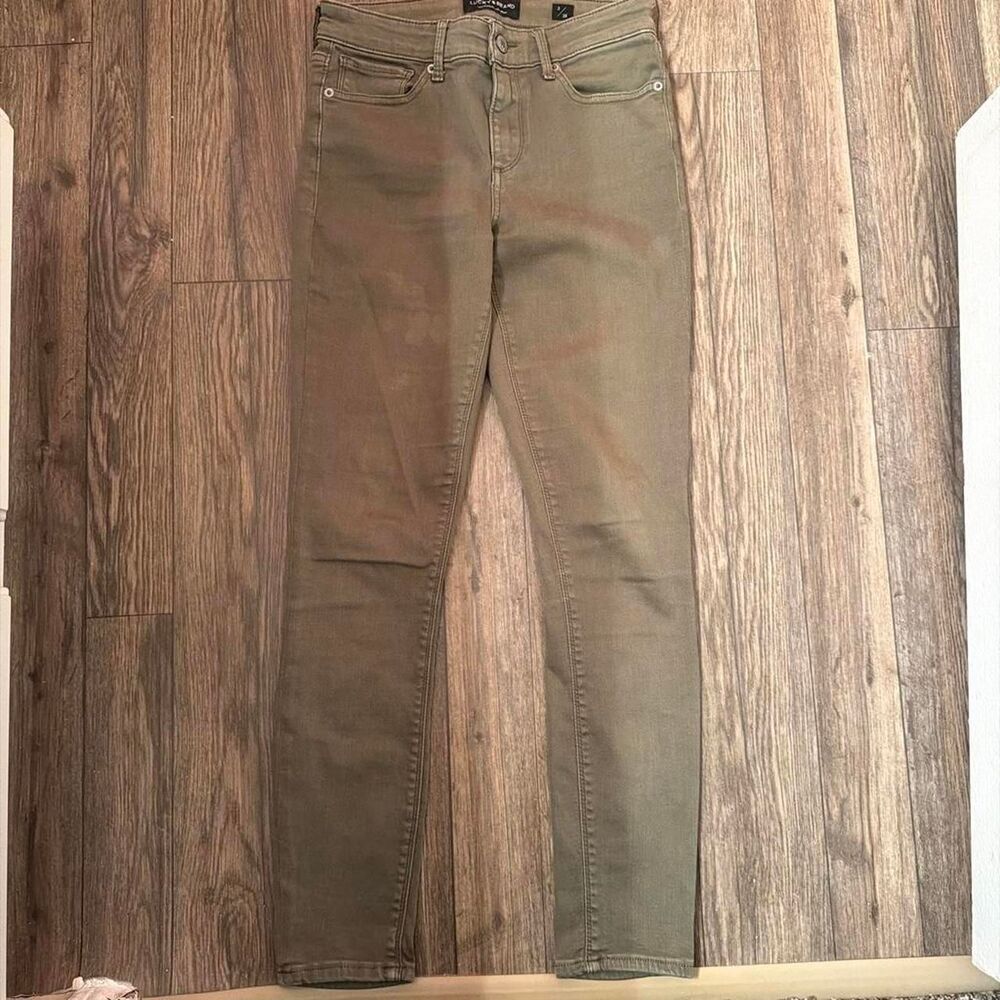 Lucky-brand Women's Khaki and Green Jeans